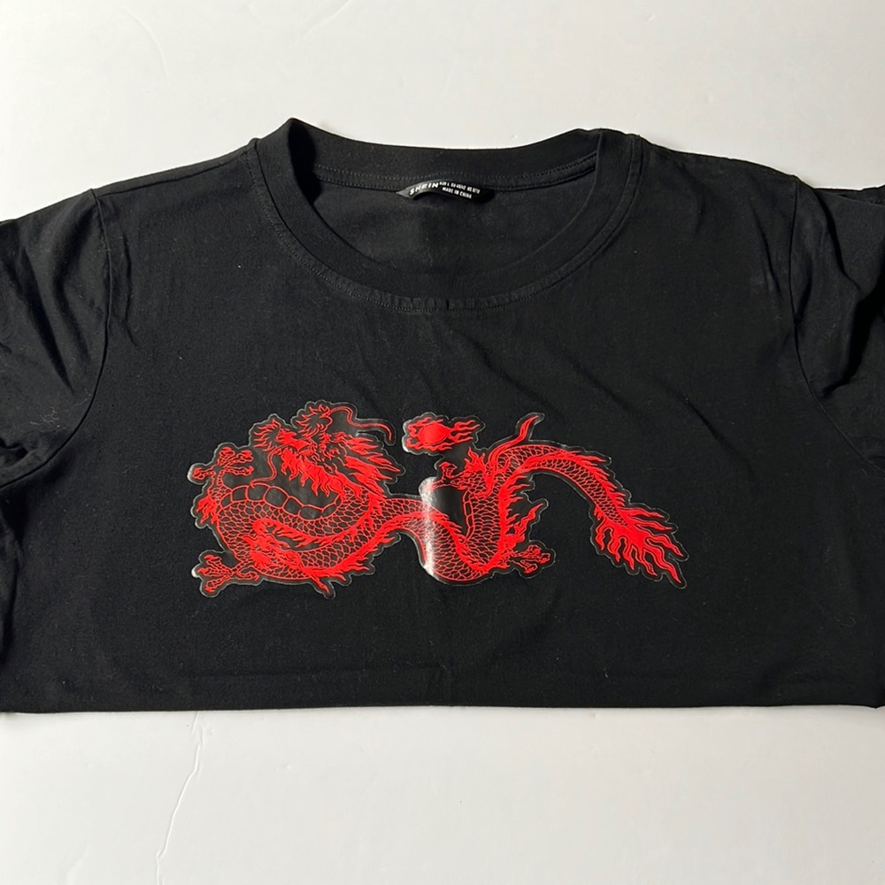 shein dragon shirt, new never worn.